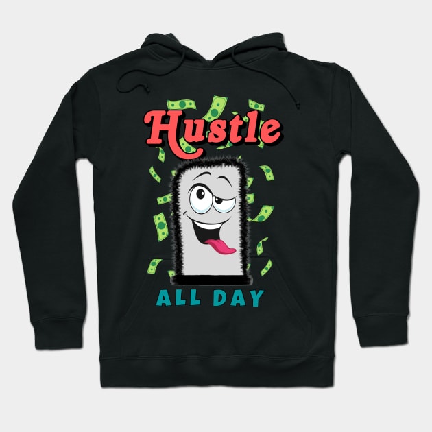 Hustle All Day Hoodie by Minii Savages 